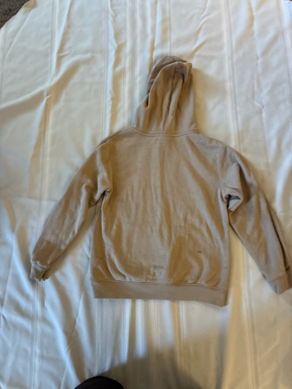 Jordan Kids Beige/Tan Hoodie with White Jumpman - Picture 4 of 7
